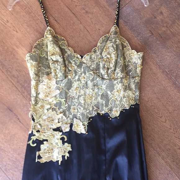 Mandalay Satin Beaded Dress - Picture 3 of 8